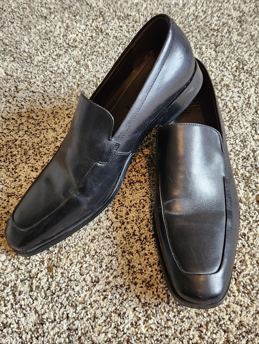Ecco Dacono leather slip on dress shoes